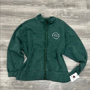 Champion Forest Green Zip-Up Jacket